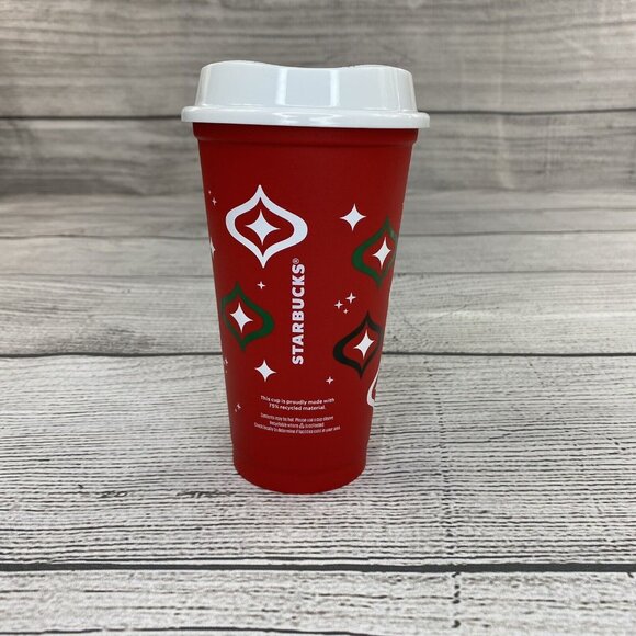 Starbucks Limited Edition 16oz Coffee /Tea Drinking Cup w/ Sip & Cooling Top NEW - Picture 3 of 4